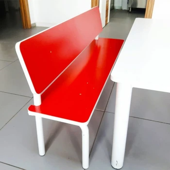 Metal Ayaklı Sırtlıklı Bank 120x30x35 cm