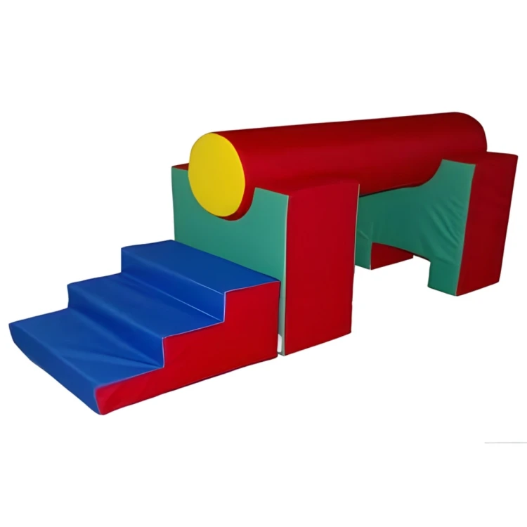 Silindir Köprülü Merdivenli Sünger Oyun Parkuru Seti 180X60XH75