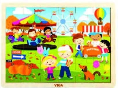 Sonbahar Temalı Ahşap Puzzle