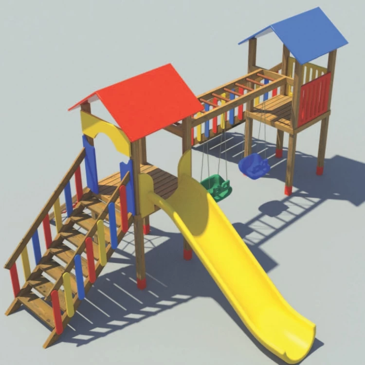 Ahşap Çocuk Oyun Parkı-40