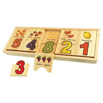 Ahşap Sayı Nesne Eşleştirme Tablası