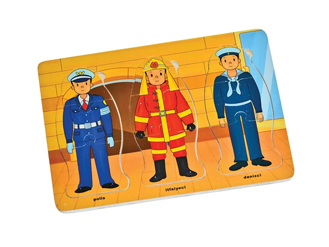 Meslekler Puzzle 9 Parça Çerçeveli