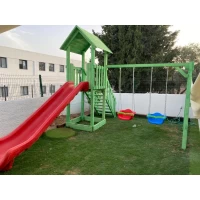 Ahşap Tek Kuleli Oyun Parkı