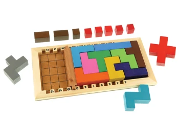 Penta Ahşap Pentomino Bulmaca Oyunu