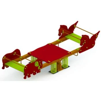 Anaokulu Dörtlü Raylı Tahterevalli 100x300