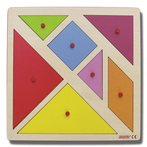 Tutmalı Tangram Puzzle 30x30 cm 7 Parça