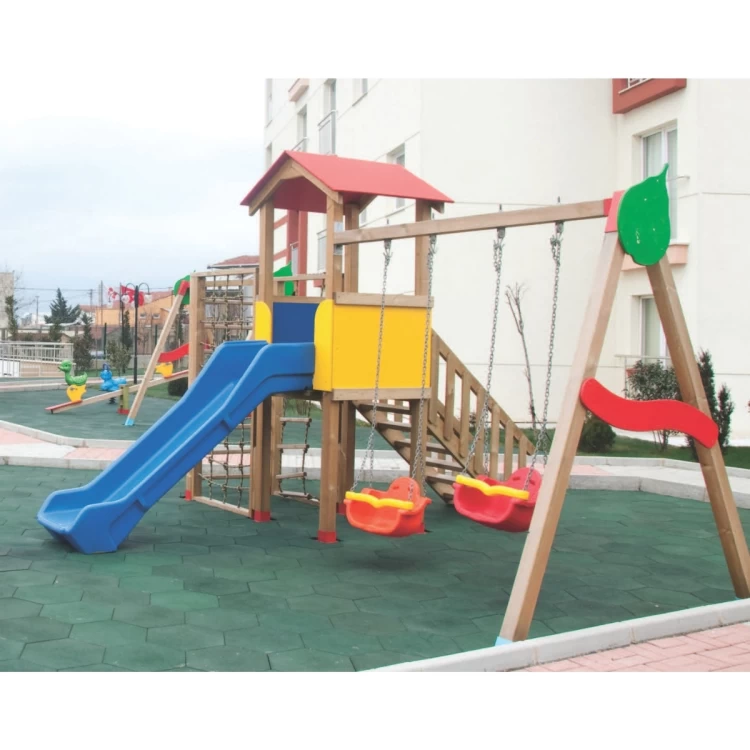 Ahşap Çocuk Oyun Parkı-51
