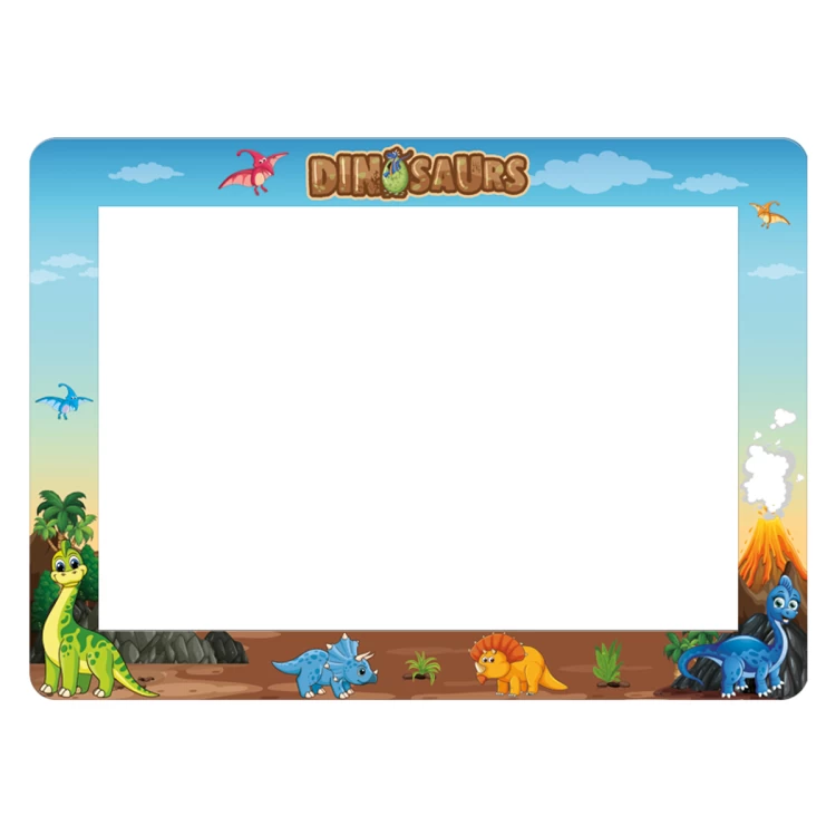 Anaokulu Dinazor Desenli Yazı Tahtası