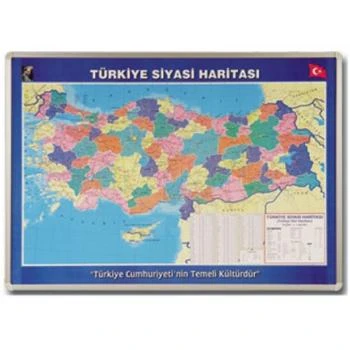 Türkiye Siyasi Haritası 70x100 cm