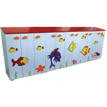 Anaokulu Balık Portmanto ve Ayakkabılık