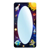 Anaokulu Uzay Desenli Boy Aynası