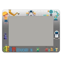 Anaokulu Robotik Desenli Pano