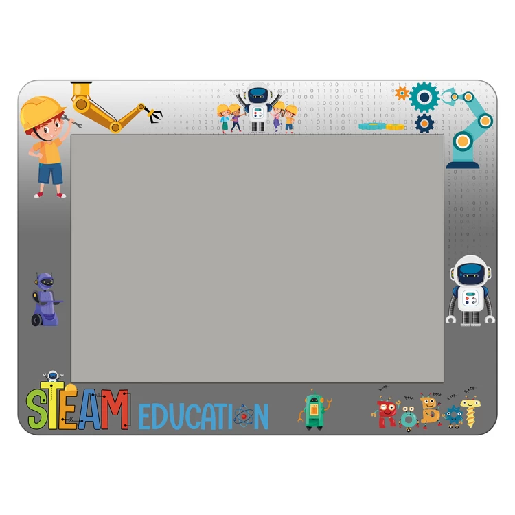 Anaokulu Robotik Desenli Pano