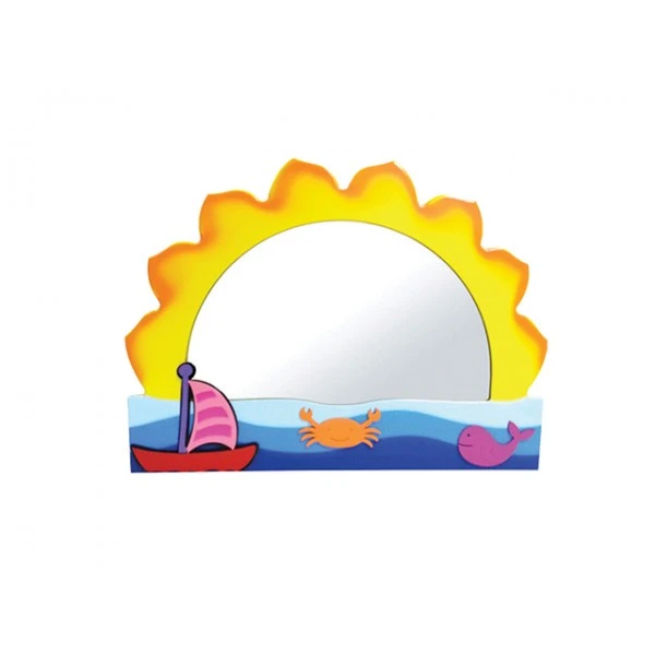 Güneş ve Deniz Temalı Lavabo Aynası 60x45 cm