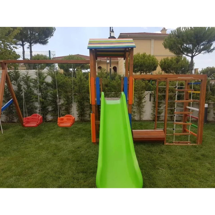 Anaokulu Ahşap Dış Mekan Oyun Alanı