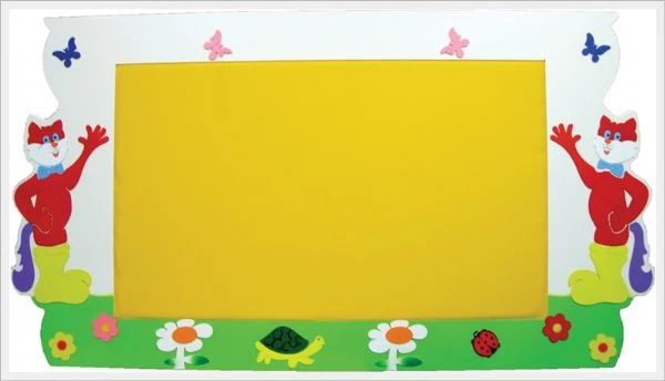 Çizmeli Kedi Figürlü Duvar Panosu 135x100 cm