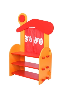 Dolaplı Ahşap Kukla Sahnesi