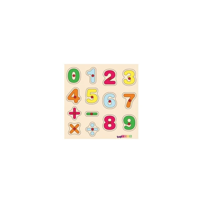 Ahşap Sayılar Puzzle 30x30 cm