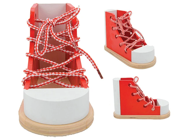 Ahşap Bağcıklı Bot Modeli Tek Ayakkabı