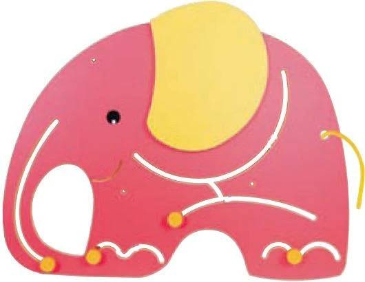 Pembe Fil Figürlü Duvar Labirenti