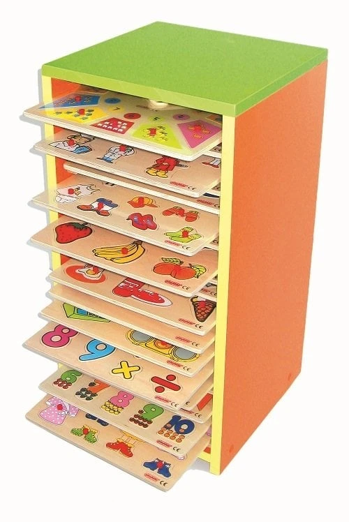 20'li Ahşap Puzzle Dolabı 30x30 cm