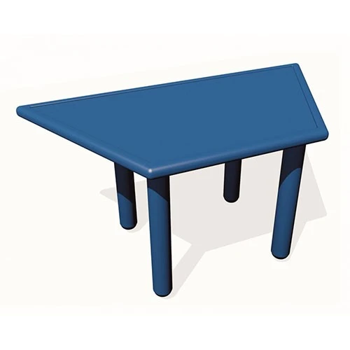 Plastik Tablalı Trapez Masa 120x60x54 cm