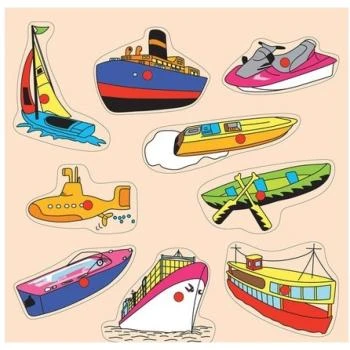 30X30 Ahşap Deniz Taşıtları Puzzle