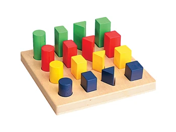 Ahşap Büyükten Küçüğe Geometrik Sıralama