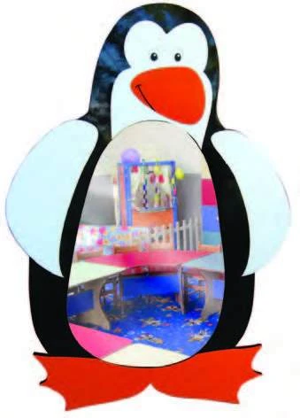 Penguen Figürlü Ayna 130x80 cm
