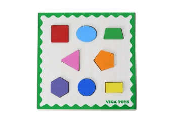 Ahşap 3 Boyutlu Geometrik Şekil Tablası 30x30 cm