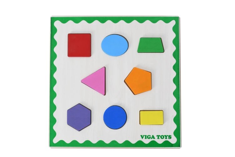 Ahşap 3 Boyutlu Geometrik Şekil Tablası 30x30 cm