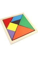 Ahşap Tangram 16x16 cm