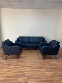 Deri Ofis Koltuk Takımı Üçlü ve Tekliler