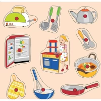 30X30 Ahşap Mutfağımız Puzzle