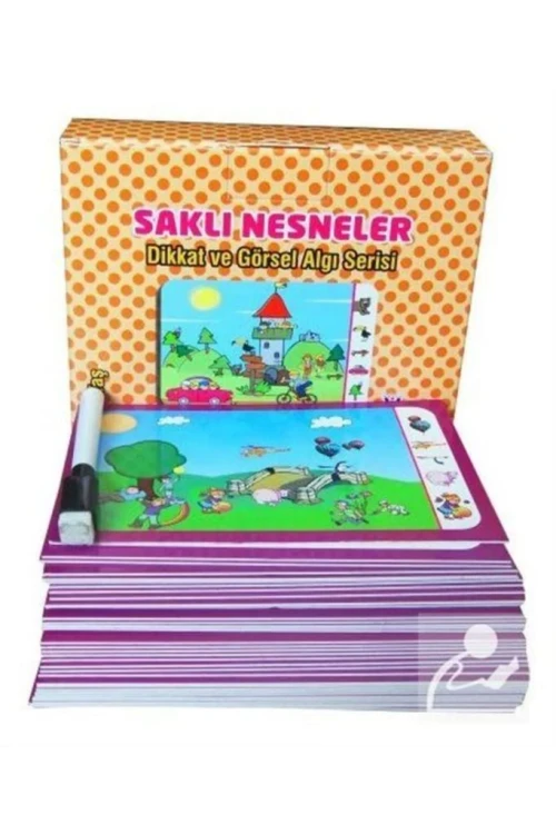 Saklı Nesneler Silinebilir Kalemli Kart Seti