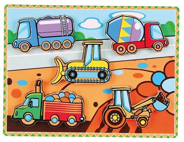 3D İş Makineleri Puzzle 7 Parça
