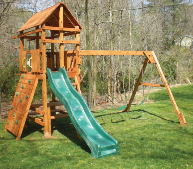 Tırmanma Duvarlı Kuleli Oyun Parkı 4,5x4,5 m