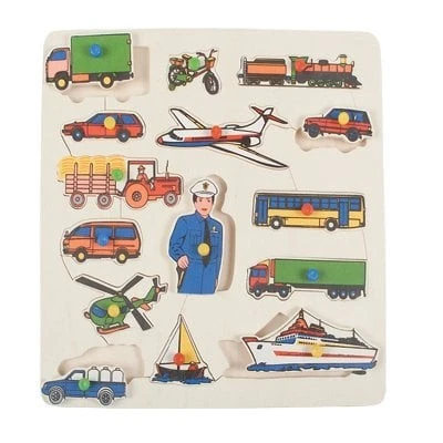 Ahşap Taşıtlar Tutmalı Puzzle