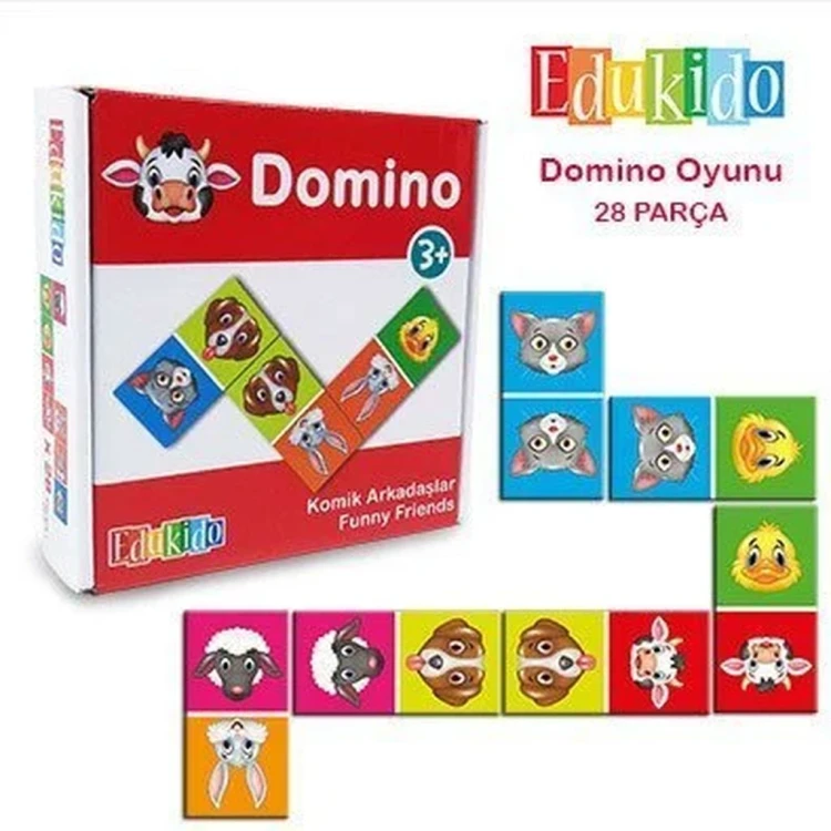 Komik Arkadaşlar Domino Oyunu 28 Parça