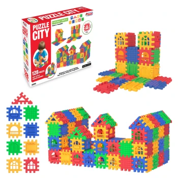 Puzzle City Yapı Blokları 128 Parça (4-6 Yaş) Lego