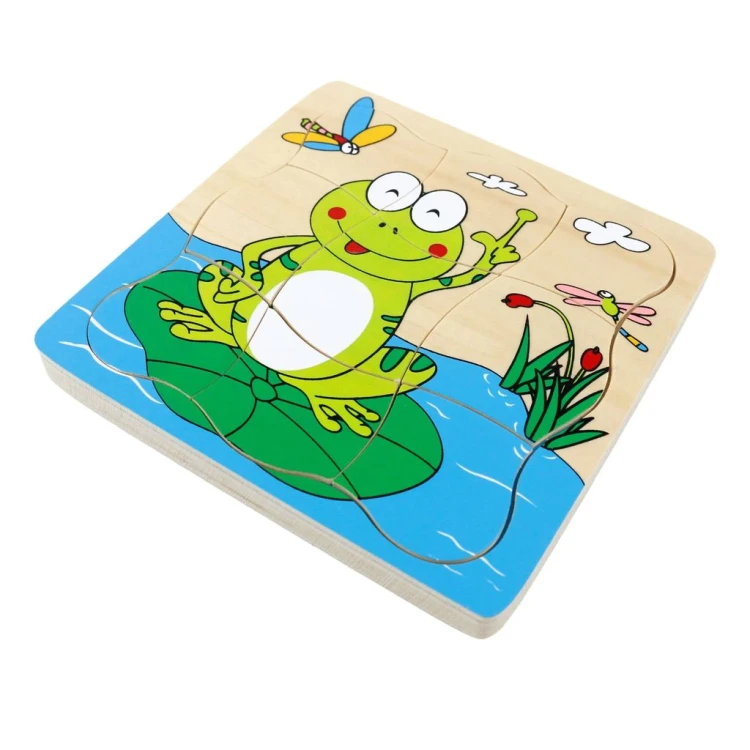 Kat Kat Kurbağa Yaşam Döngüsü Puzzle
