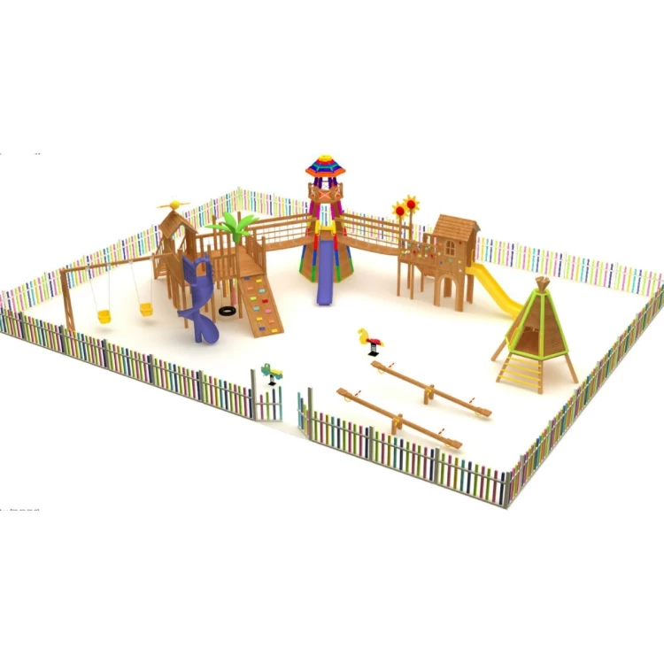 Ahşap Çocuk Oyun Parkı