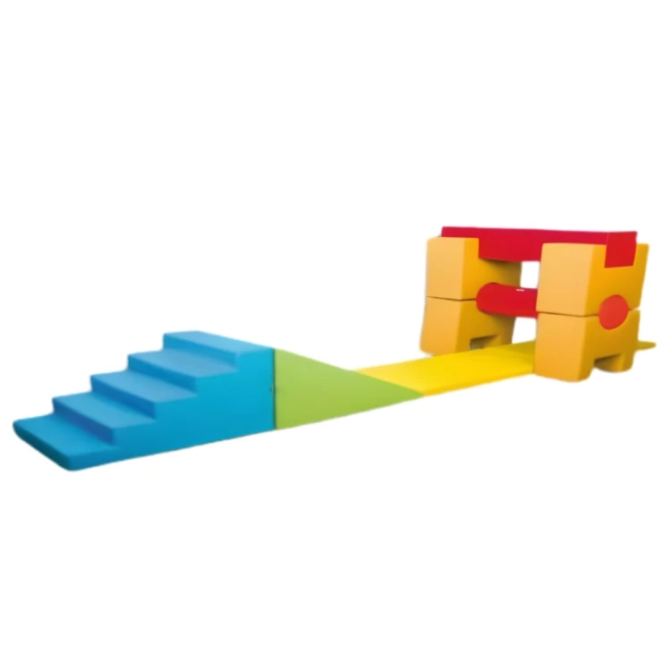 Geçitli Merdiven Rampa Sünger Oyun Parkuru Seti 390X60XH135
