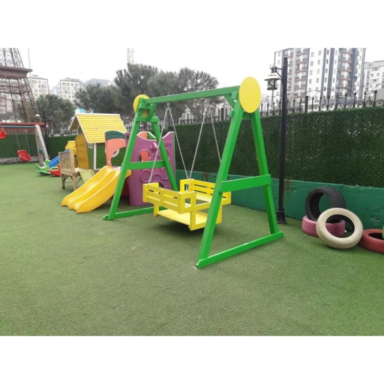 Ahşap Renkli Gondol Salıncak