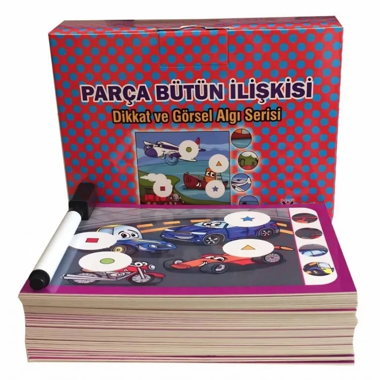 Parça Bütün İlişkisi Dikkat ve Görsel Algı Serisi Eğitici Kart Oyunu