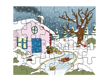 Mevsimler Puzzle Kış 48 Parça