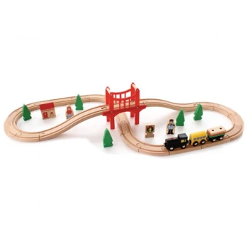 Ahşap Raylı Tren Seti