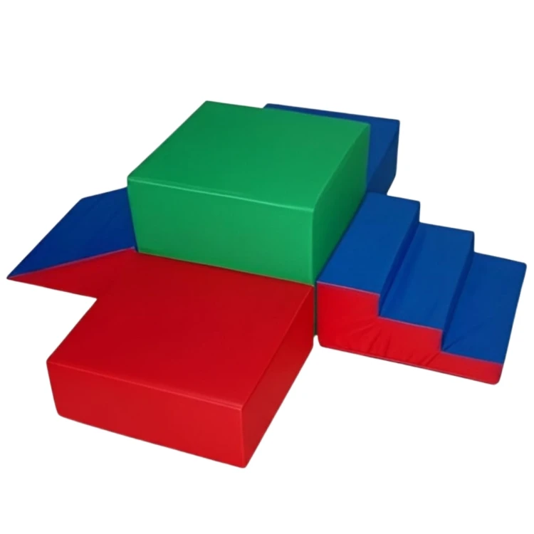 Kademeli Rampa Blok Sünger Oyun Parkuru Seti 180X180XH60