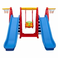 Sevimli Teddy Kaydıraklı Salıncak Set C