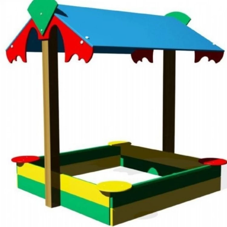 Ahşap Kum Havuzu Çatılı-2